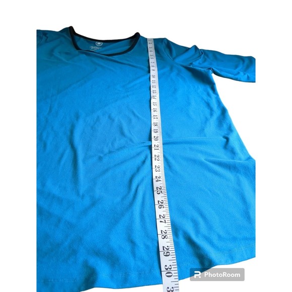 Full  Beauty Sport Womens Size 22/24 Scoop Neck Active Workout Shirt  Slit- Side - Picture 5 of 12